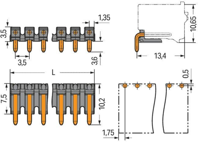 2091-1724 WAGO PCB Connection Systems Image 2