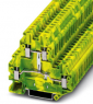 Schutzleiter-Reihenklemme, Schraubanschluss, 0,14-6,0 mm², 4-polig, 8 kV, gelb/grün, 3044759