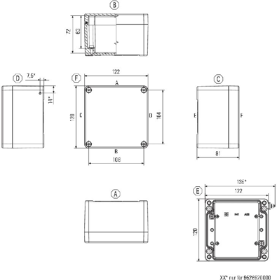 1329710000 Weidmüller General Purpose Enclosures Image 2