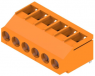 Leiterplattenklemme, 6-polig, RM 5 mm, 0,08-6,0 mm², 20 A, Schraubanschluss, orange, 2429540000