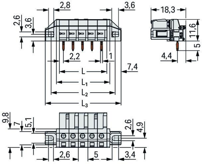 722-234/031-000 WAGO PCB Connection Systems Image 2