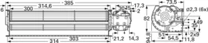 832-123-0505 Heidrive Querstromgebläse, Diagonallüfter