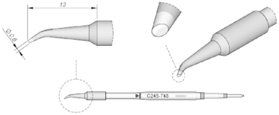 C245748 JBC Lötspitzen, Entlötspitzen und Heißluftdüsen