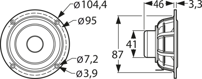 B 80 8 OHM VISATON Akustische Signalgeber Bild 2