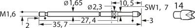 F73214S200L150 Feinmetall Prüfstifte Bild 3