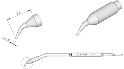 C250401 JBC Soldering tips, desoldering tips and hot air nozzles