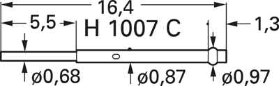 H 1007 C PTR Zubehör für Prüfstifte