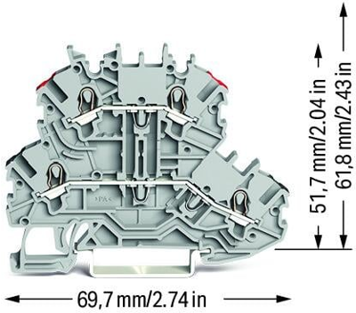 2000-2201/352-000 WAGO Reihenklemmen Bild 2