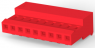 Buchsengehäuse, 9-polig, RM 2.54 mm, abgewinkelt, rot, 3-640440-9