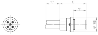 59665 Lumberg Automation Sensor-Aktor Rundsteckverbinder