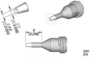 C360001 JBC Soldering tips, desoldering tips and hot air nozzles