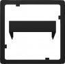 Adapterrahmen, softschwarz, für Bewegungsmelder, 5TG6278-5SB00