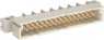 Messerleiste, Typ 2B, 32-polig, a-b, RM 2.54 mm, Lötstift, abgewinkelt, vergoldet, 384265