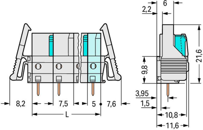 722-733/039-000 WAGO PCB Connection Systems Image 2