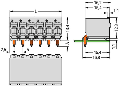 2092-1360 WAGO PCB Connection Systems Image 2