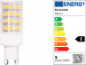 LED-Lampe, G9, 5 W, 630 lm, 240 V (AC), 2900 K, 300 °, klar, warmweiß, E