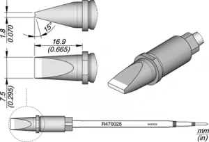 R470025 JBC Lötspitzen, Entlötspitzen und Heißluftdüsen