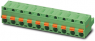 Buchsenleiste, 3-polig, RM 7.62 mm, gerade, grün, 1700455