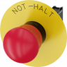 Not-Halt-Pilzdrucktaster, 22mm, rund, Kunststoff,rot, 1Ö, 3SU11001HB201CH0