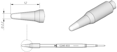 C245933 JBC Lötspitzen, Entlötspitzen und Heißluftdüsen