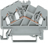 3-Leiter-Durchgangsklemme, Federklemmanschluss, 0,08-2,5 mm², 1-polig, 24 A, 8 kV, grau, 280-641