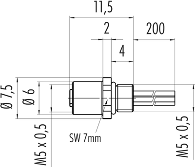 09 3106 01 03 binder Sensor-Aktor Kabel Bild 2