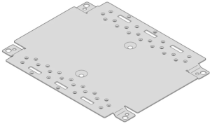Interscale Montageplatte für Leiterplatten, für Gehäuse 444B x 310T
