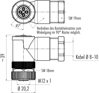 99 0630 58 04 binder Sensor-Aktor Rundsteckverbinder Bild 2