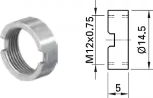 23.5120 Stäubli Electrical Connectors Muttern, Scheiben, Ringe