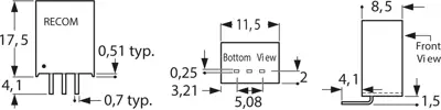 R-78B3.3-1.0L RECOM DC/DC-Wandler Bild 3