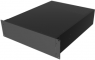 Aluminium Gehäuse, (L x B x H) 133 x 422 x 559 mm, schwarz (RAL 9005), IP32, RM3U1922VBK