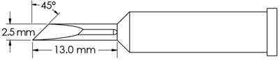 GT6-KN0025P METCAL Lötspitzen, Entlötspitzen und Heißluftdüsen