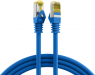 Patchkabel, RJ45-Stecker, gerade auf RJ45-Stecker, gerade, Cat 6A, S/FTP, LSZH, 0.15 m, blau