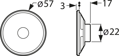 K 57 C 8 OHM VISATON Akustische Signalgeber Bild 2