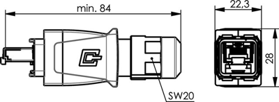 100007469 Telegärtner Modularsteckverbinder Bild 2