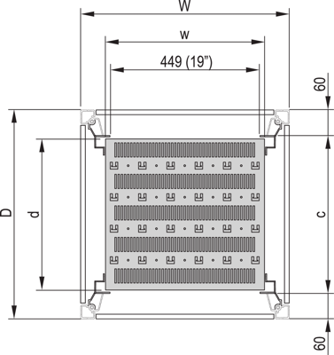 22117-844 SCHROFF Accessories for Enclosures