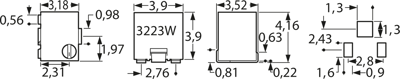 3223W-1-102E Bourns Electronics GmbH Trimmpotentiometer Bild 2