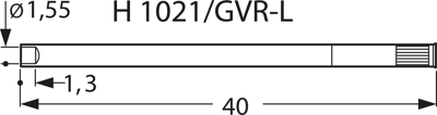 H 1021/GVRV-L-AU PTR Zubehör für Prüfstifte