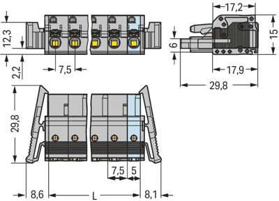 2231-210/037-000 WAGO PCB Connection Systems Image 2