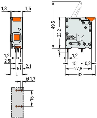 2616-1101 WAGO Leiterplattenklemmen Bild 2