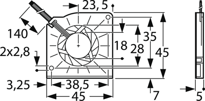 HY45T05AP SEPA Radiallüfter Bild 2