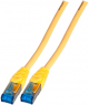 Patchkabel, RJ45-Stecker, gerade auf RJ45-Stecker, gerade, Cat 6A, S/FTP, LSZH, 0.5 m, gelb