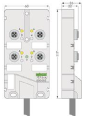 757-244/000-010 WAGO Sensor-Aktor Verteilerboxen Bild 2