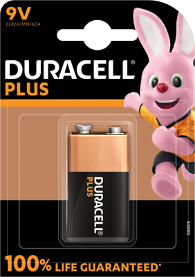 PLUS-9V B1 Duracell Rundzellen, 9V-Blöcke