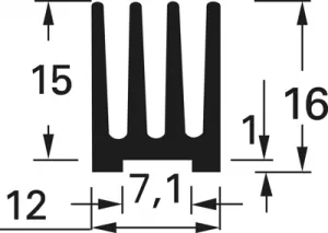 10037007 Fischer Elektronik Kühlkörper