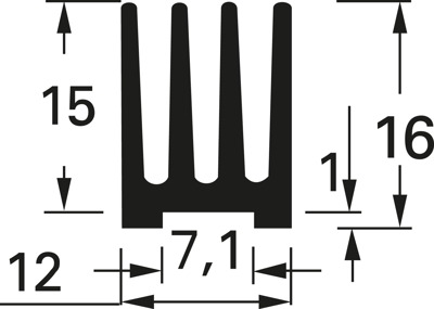 10037008 Fischer Elektronik Heat Sinks Image 2