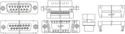 1658610-3 AMP D-Sub Steckverbinder