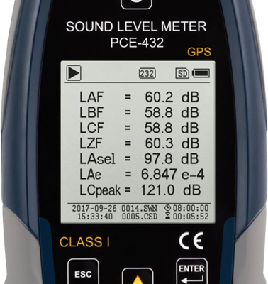 PCE-432-SC 09 PCE Instruments Luxmeter, Sound Level Meter, Magnetic Field Tester Image 2