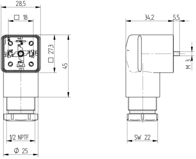 18044 Hirschmann Automation and Control Ventilsteckverbinder Bild 3