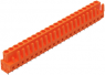 Buchsenleiste, 22-polig, RM 5.08 mm, gerade, orange, 232-182